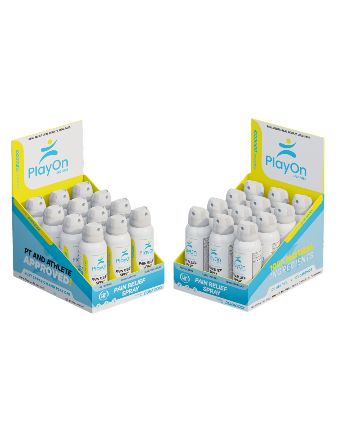 PlayOn Pain Relief Wholesale - 12 Bottles
